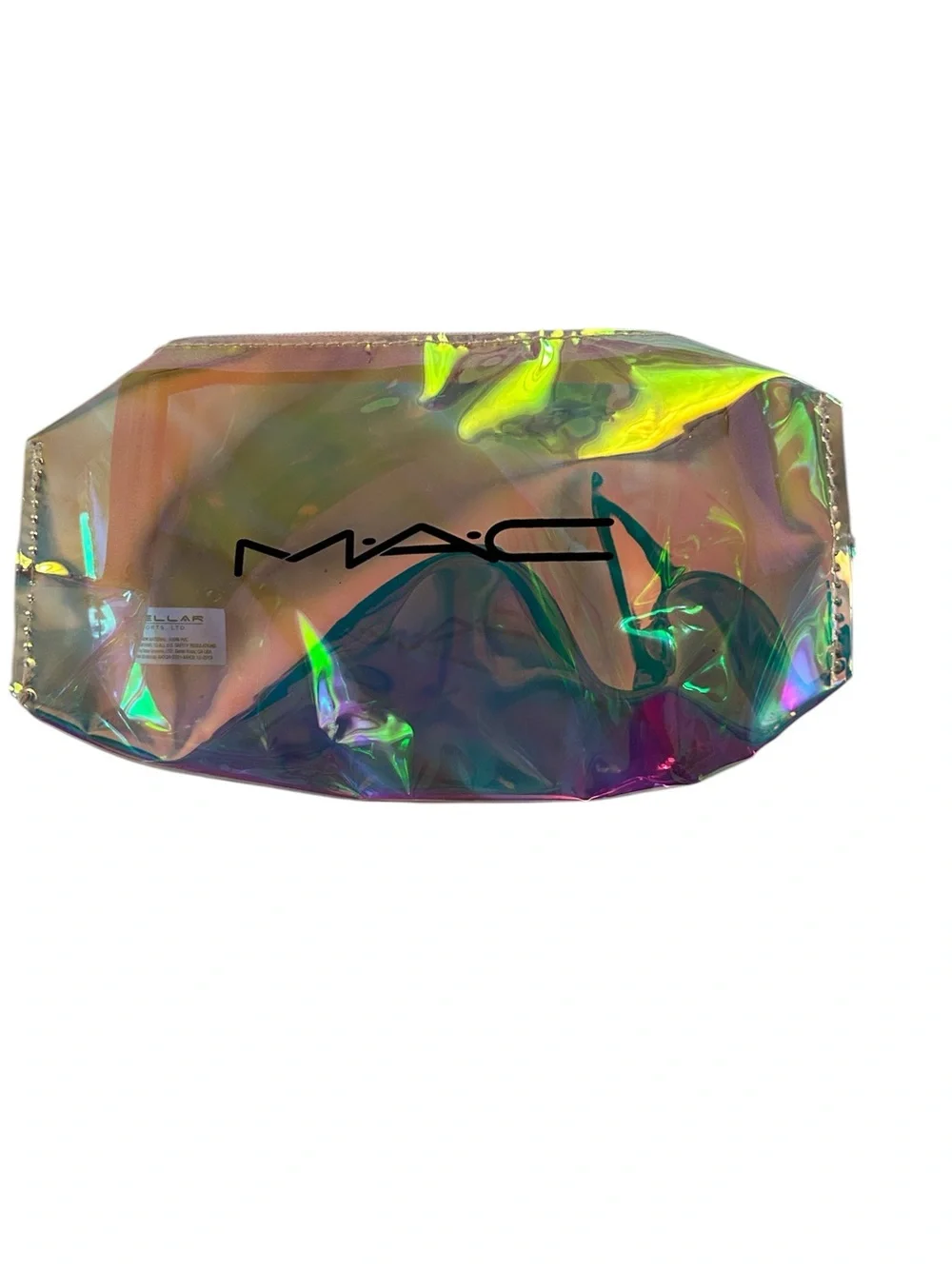 MAC Cosmetics Iridescent Clear Cosmetic Zip Pouch